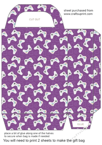 Purple gamer gift bag 2
