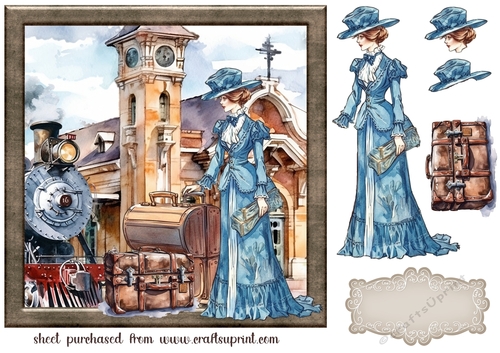 Waiting at the station card front