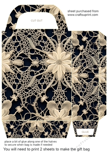 Lace gift bag (N) 7