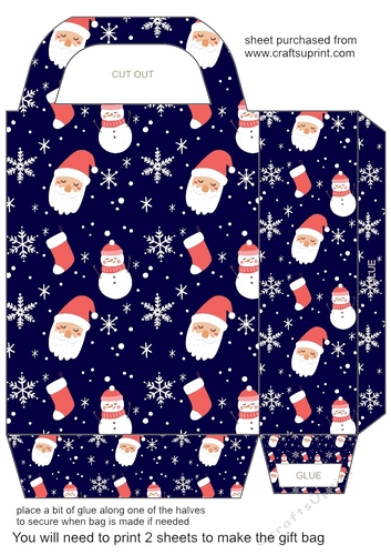 Christmas themed gift bag 2