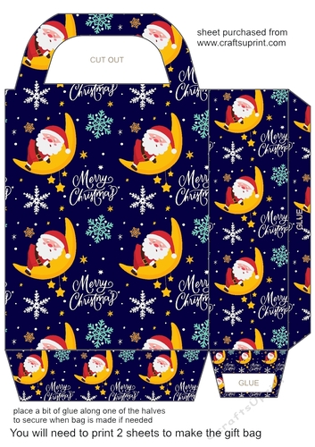 Christmas themed gift bag 3