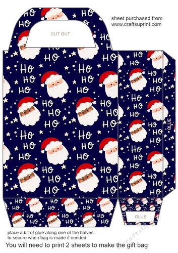 Christmas themed gift bag 4