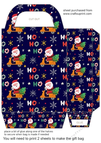 Christmas themed gift bag 6