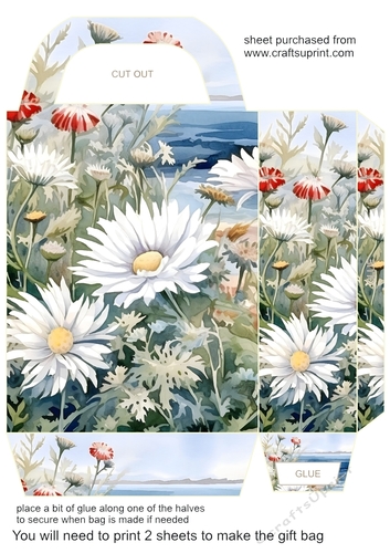 Floral Seascape gift bag 4