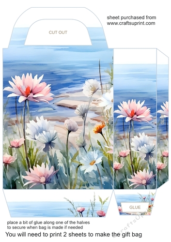 Floral Seascape gift bag 5