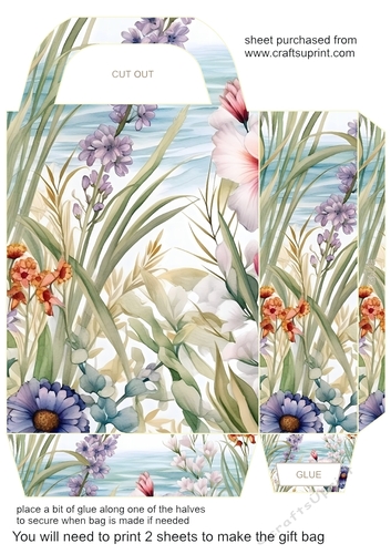 Floral Seascape gift bag 6