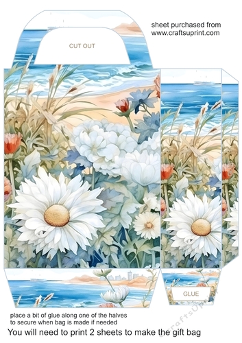 Floral Seascape gift bag 8