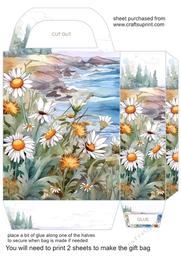 Floral Seascape gift bag 9