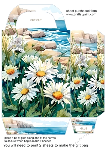 Floral Seascape gift bag 11