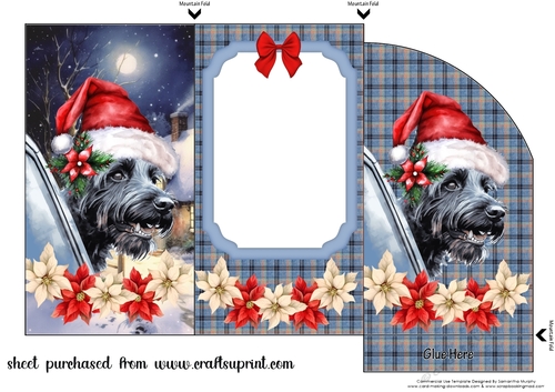 Scottish terrier Christmas money wallet(no verse) 5