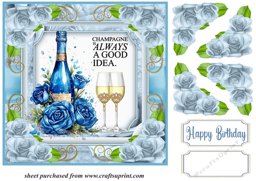 Champagne always a good idea card front 4