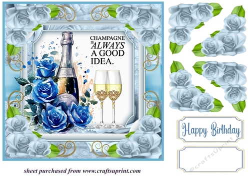 Champagne always a good idea card front 5