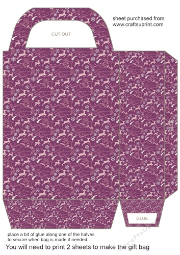 Christmas deer gift bag 3