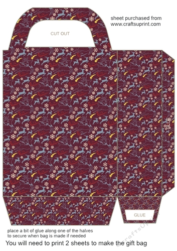 Christmas deer gift bag 4