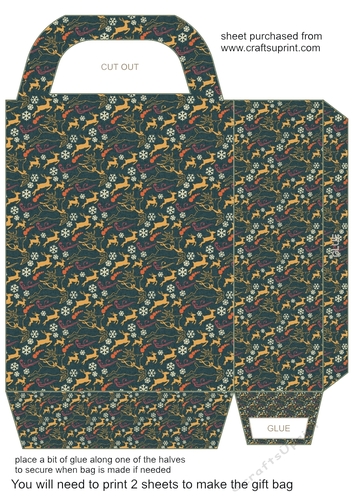 Christmas deer gift bag 5