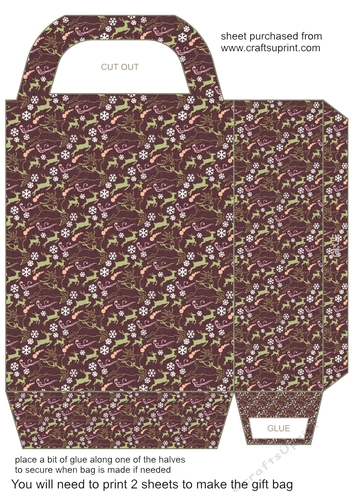 Christmas deer gift bag 6