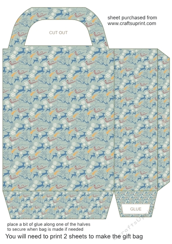 Christmas deer gift bag 7