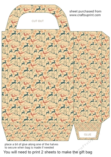 Christmas deer gift bag 8