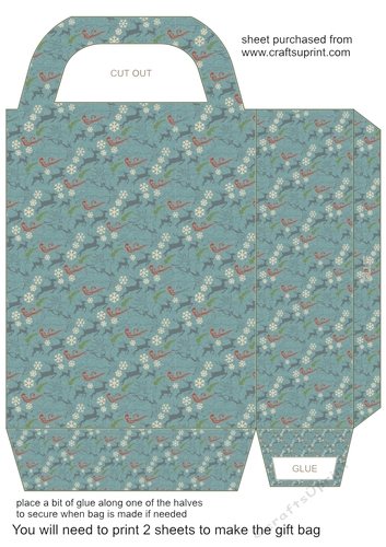 Christmas deer gift bag 9