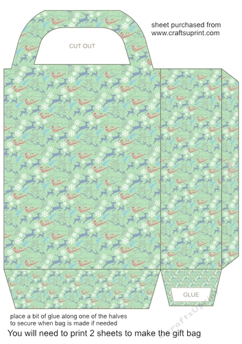 Christmas deer gift bag 10