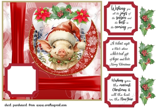 Christmas on the farm card front 2
