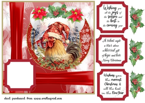 Christmas on the farm card front 3