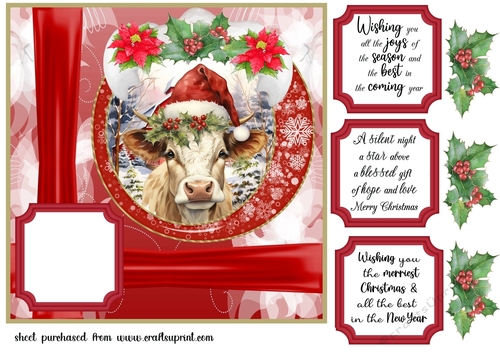 Christmas on the farm card front 4