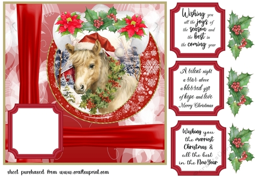 Christmas on the farm card front 6