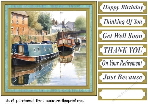 A day on the canal card front 5