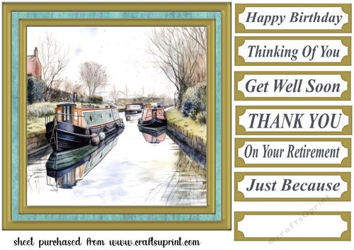 A day on the canal card front 11