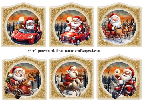 6 Santas new ride toppers