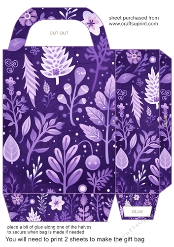 Purple Christmas gift bag 9