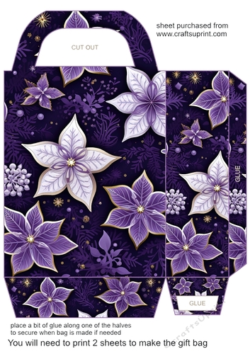 Purple Christmas gift bag 10