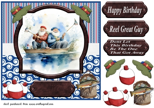 Seniors fishing card front(7.25x7.25 aprox) 3