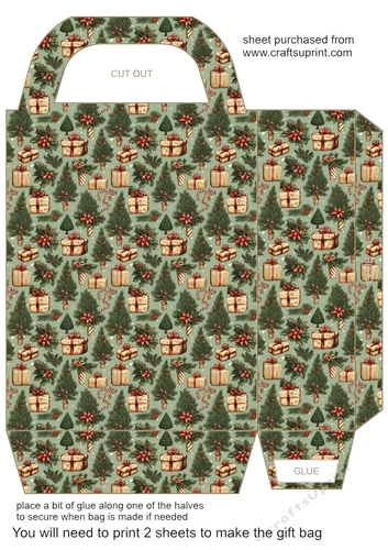 Vintage Christmas gift bag 5