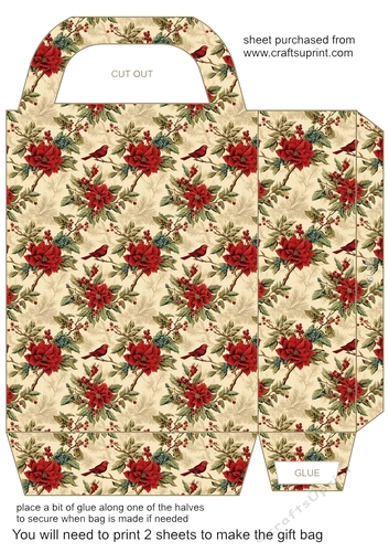 Vintage Christmas gift bag 7