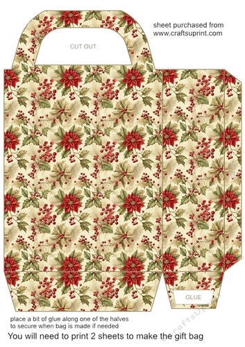 Vintage Christmas gift bag 8
