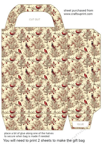 Vintage Christmas gift bag 13