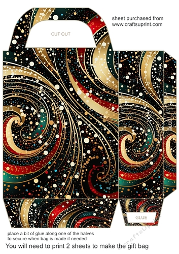Christmas sparkle gift bag 1