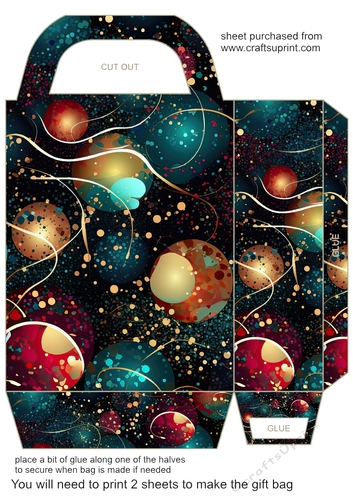 Christmas sparkle gift bag 3