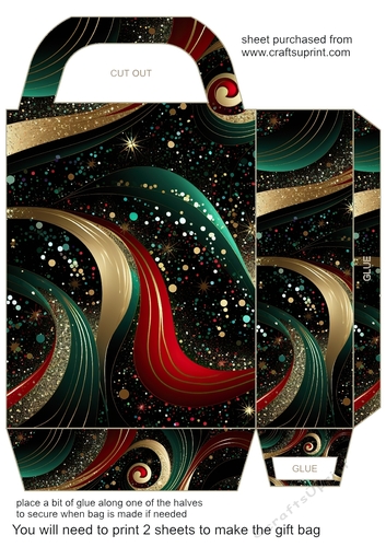 Christmas sparkle gift bag 5