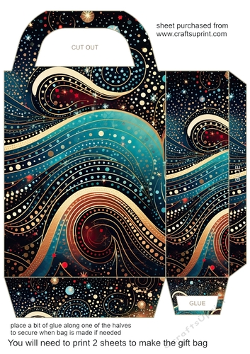 Christmas sparkle gift bag 6
