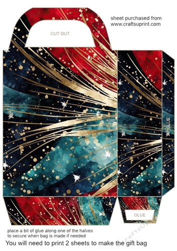 Christmas sparkle gift bag 9