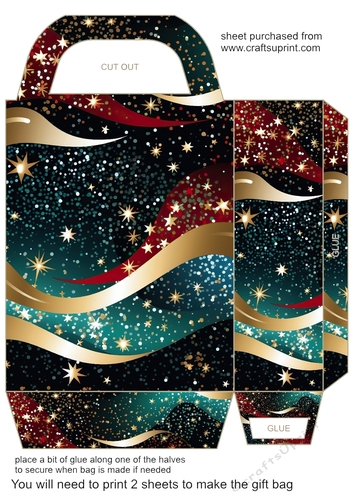 Christmas sparkle gift bag 10