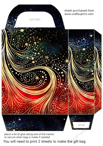 Christmas sparkle gift bag 11