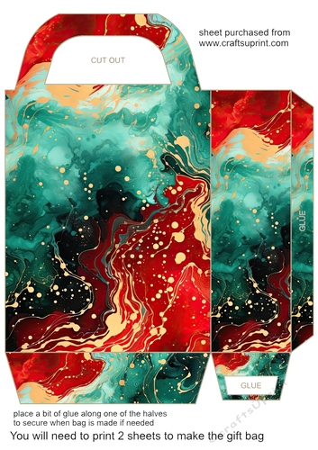 Christmas sparkle gift bag 12
