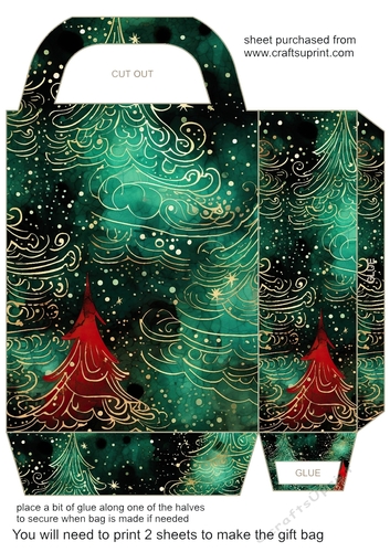 Christmas sparkle gift bag 14