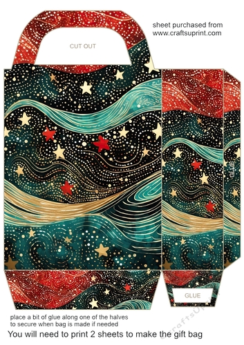 Christmas sparkle gift bag 15