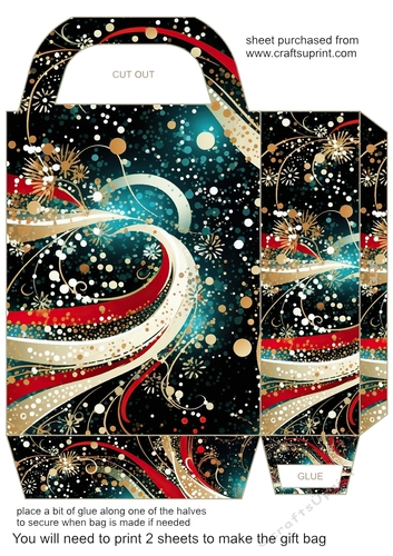 Christmas sparkle gift bag 16