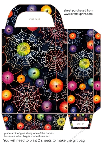 Bright spiders web gift bag 7